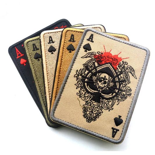 Ace of Spades Embroidery Patches