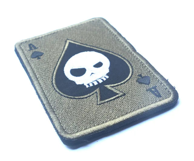 Ace of Spades Embroidery Patches