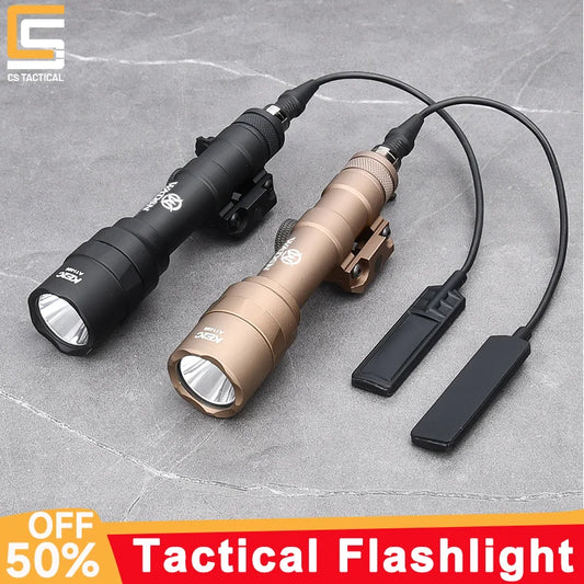 WADSN Tactical Powerful LED Flashlight to Fit 20mm Picatinny Rail