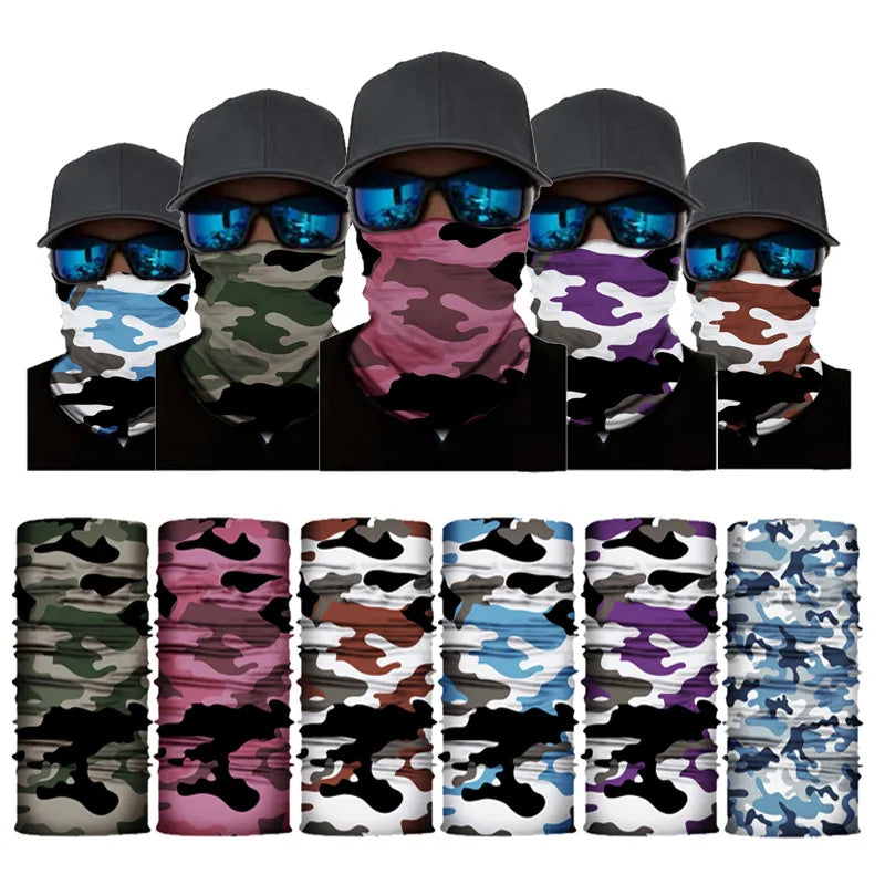 Camouflage Face Mask Tactical Military Neck Sock Tube