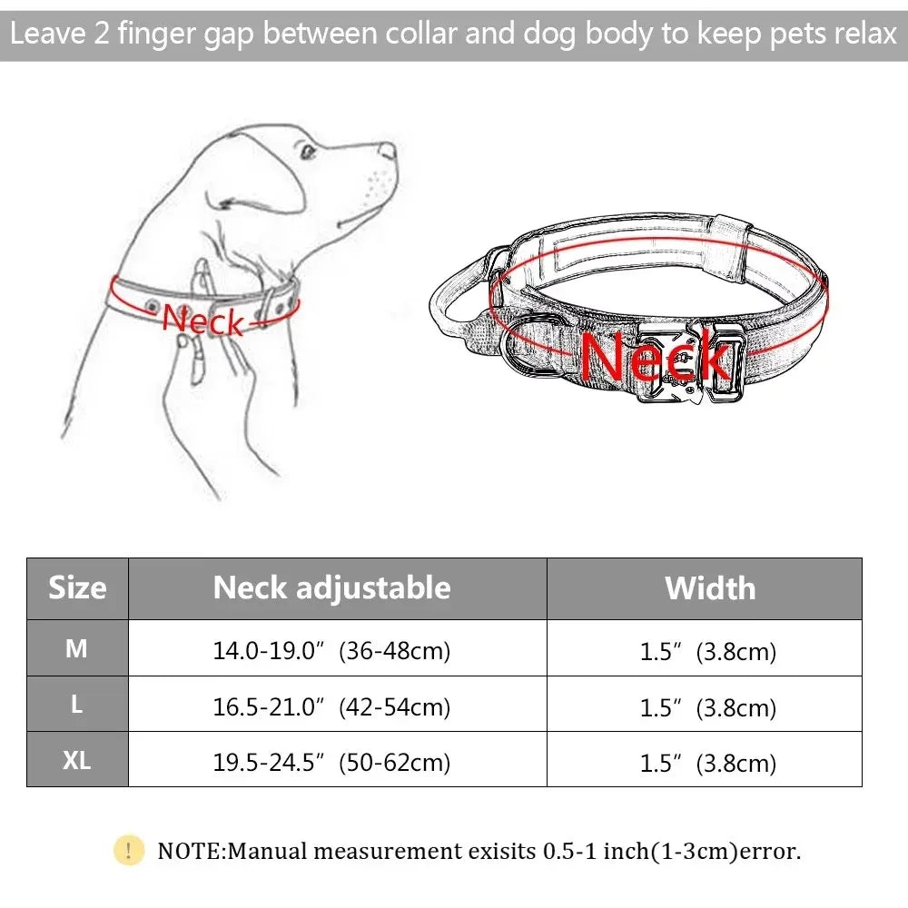 Military Style Adjustable Nylon Dog Collar