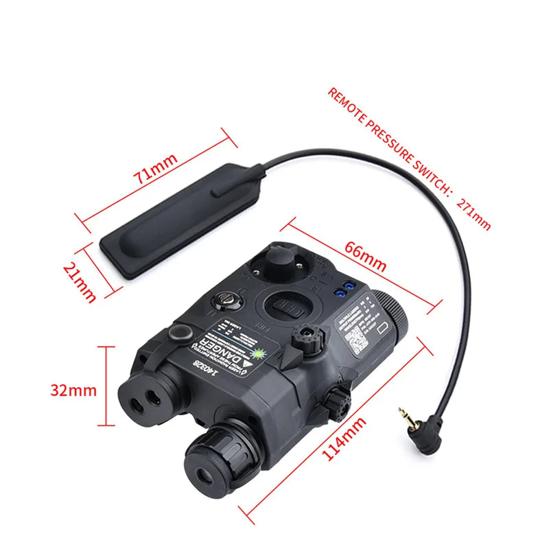 WADSN Tactical Red Dot Laser Green Blue +IR Version Indicator LED Light to Fit 20mm Rail