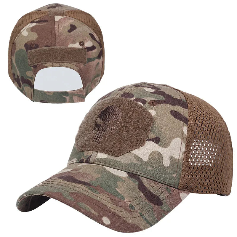 Outdoor Baseball Cap Breathable Mesh Sides