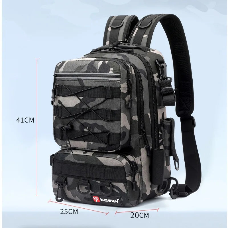 Camouflage Multi-functional Outdoor Camping Fishing Backpack