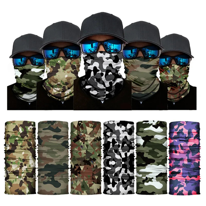 Camouflage Face Mask Tactical Military Neck Sock Tube