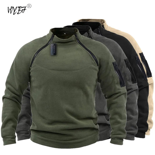 Fleece Thermal Wind Resistant Cold Weather Pullover Jacket