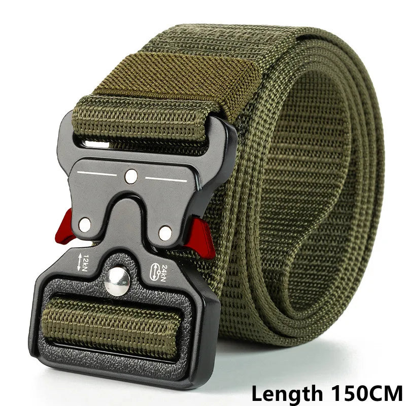 Military Style Adjustable Quick Release Nylon Tactical Belt